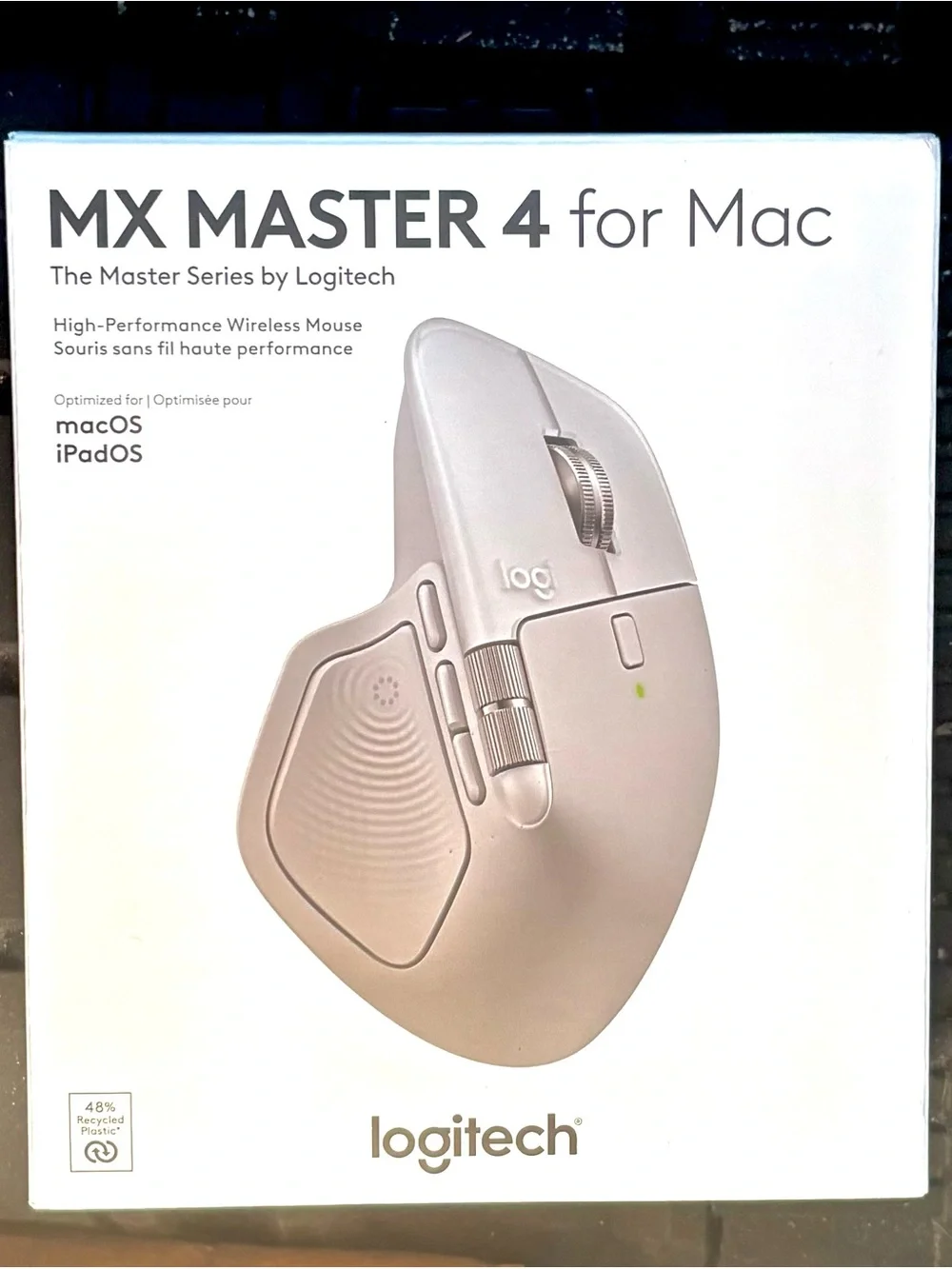Logitech - MX Master 4 for Mac - Wireless Laser Ergonomic Mouse